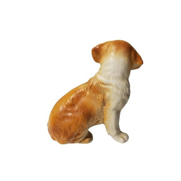 Vintage Lefton Saint Bernard Dog Figurine Pair H7856 Puppy Eyes Whimsical Decor - Picture 4 of 11